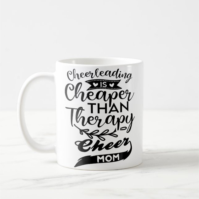 Jubelmutter Mama Eltern Cheerleading Mutter Kaffeetasse (Links)