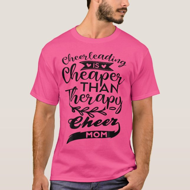 Jubelmutter Mama Eltern Cheerleading Mutter T-Shirt (Vorderseite)