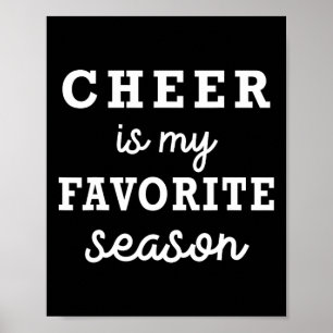 Jubeln ist meine Lieblingsjahreszeit Cheerleading- Poster