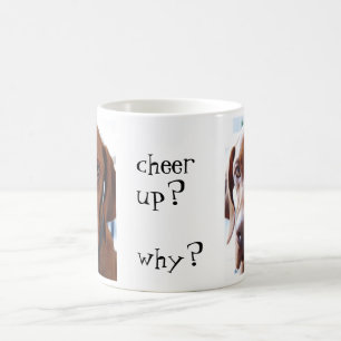 jubeln Sie oben zu? warum? Tasse