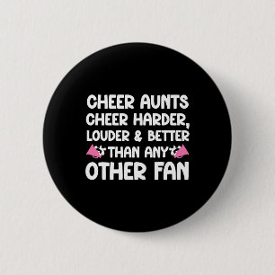 Jubeltanten jubeln härter Tante einer Cheerleaderi Button