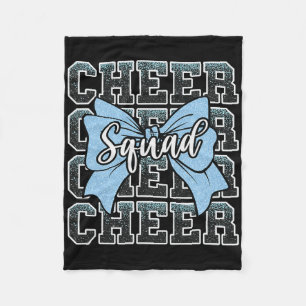 Jubeltrupp Lustiger Sport Cheerleader Blau Cheerle Fleecedecke