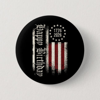 Jubiläum 1776-2026 250 Jahre Amerikanisch 250. 4. Button