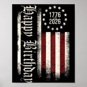 Jubiläum 1776-2026 250 Jahre Amerikanisch 250. 4. Poster