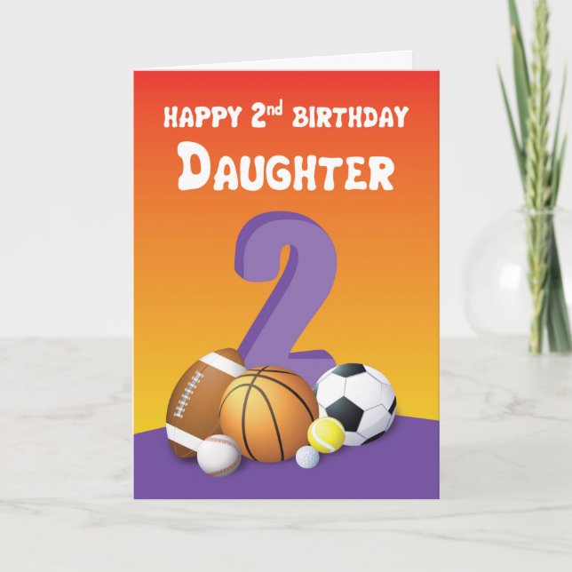 Jubiläum 2. Geburtstag Karte (Vorderseite)