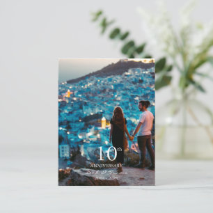 Jubiläum benutzerdefiniertes Foto Hochzeit chic we Feiertagspostkarte
