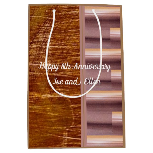 Jubiläum, Bronze und Töpferei Mittlere Geschenktüte (Vorderseite)