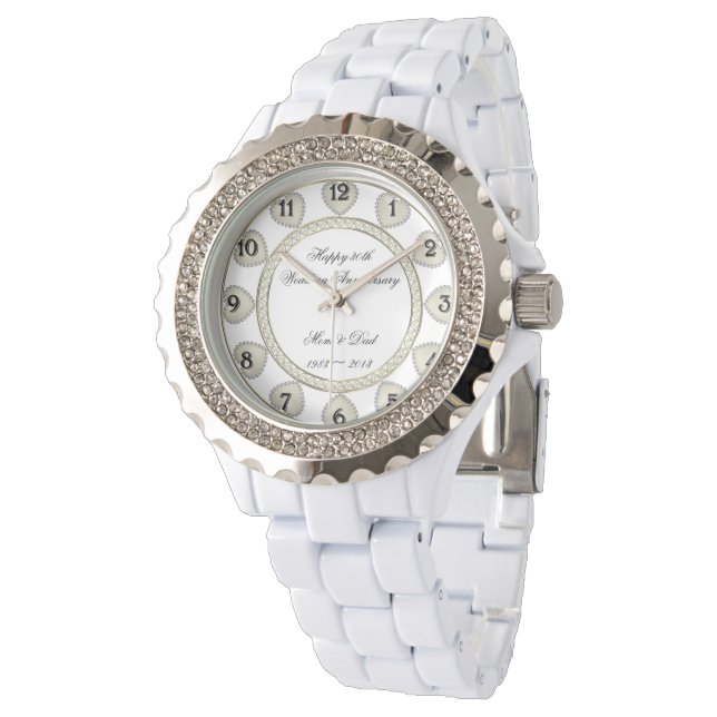 Jubiläum der 30. Hochzeit Armbanduhr (Schrägansicht)