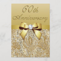 Jubiläum der 60. Diamond Imitats Sequins Bow