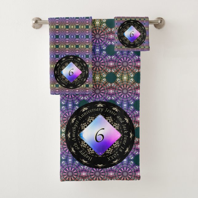 Jubiläum der 6. Hochzeit Badhandtuch Set (Insitu)