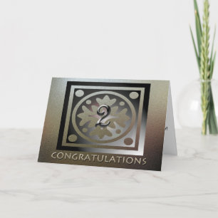 Jubiläum der Angestellten Elegante Goldene Karten