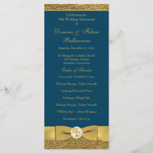 Jubiläum der aquamarinen Goldhochzeit - Erneuerung Programm