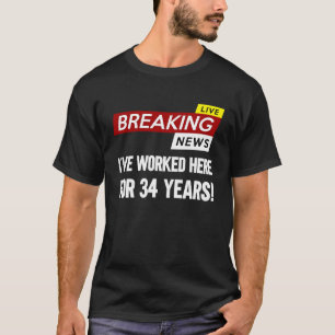 Jubiläum der Arbeit arbeitete hier T-Shirt