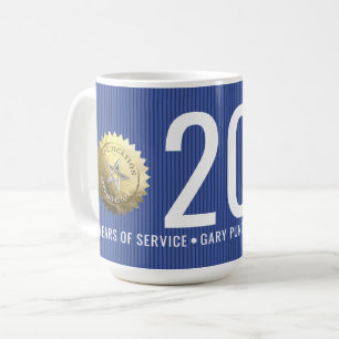 Jubiläum der Beschäftigten jedes Jahr 20 Jahre Kaffeetasse