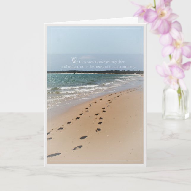 Jubiläum der Bibelverse Faltenkarte Karte (Orchidee)