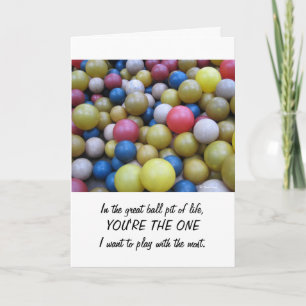 Jubiläum der Fun Ball Pit Card Karte