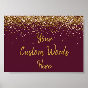 Jubiläum der Geburtstagspartei von Maroon und Gold Poster