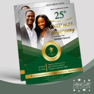 Jubiläum der Grünen und Gold Pastorale Flyer