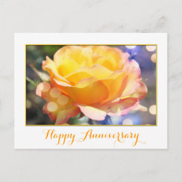 Jubiläum der herrlichen Gelbrose-Blume Postkarte