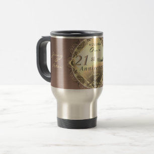 Jubiläum der Hochzeit Iolite & Brass Tasse