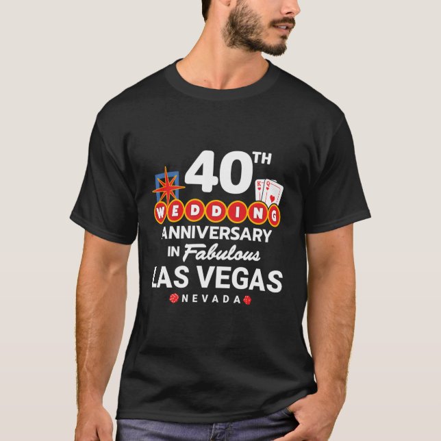 Jubiläum der Hochzeit Vegas Vegas Vegas T-Shirt (Vorderseite)