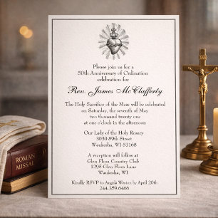 Jubiläum der katholischen Priesterordnung Einladung