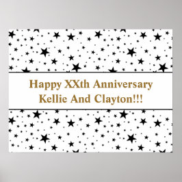 Jubiläum der Nachricht von benutzerdefinierten Wei Poster