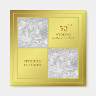 Jubiläum der Vergangenheit und Gegenwart des Fotos Magnet