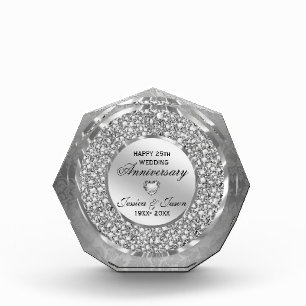 Jubiläum der weißen Diamanten Fotoblock