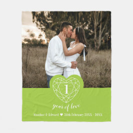 Jubiläum des 1. Hochzeitstils Fleecedecke