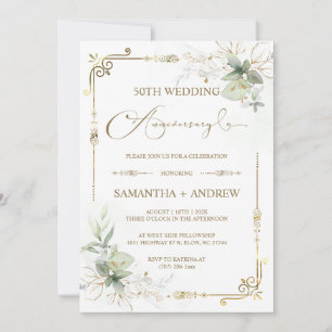 Jubiläum des Golden Jubiläums Einladung