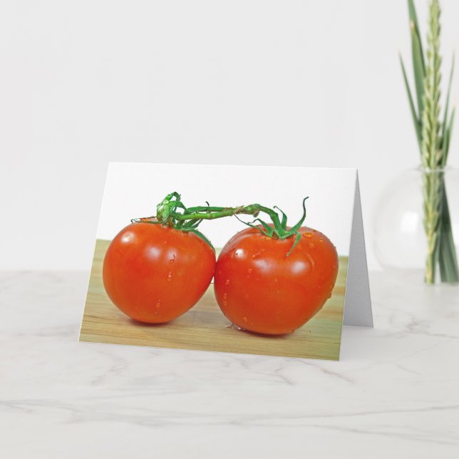 Jubiläum des Paares reifer Tomaten Karte (Vorderseite)