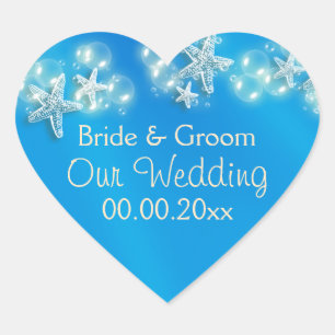 Jubiläum des Strandjubiläums Herz-Aufkleber