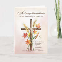 Jubiläum des verlassenen religiösen Kreuz Herbst