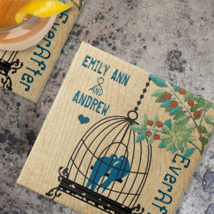 Jubiläum des Vogelkäfig-Holzkörnbaums Fliese