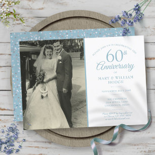 Jubiläum Diamond Confetti Wedding Foto Einladung