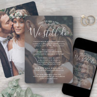 Jubiläum Empfang Foto & White Text Hochzeit