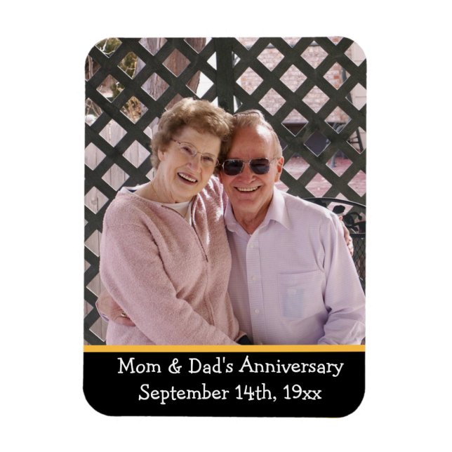 Jubiläum Erinnerung Foto Magnet (Vertikal)