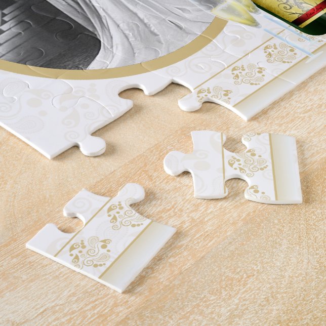 Jubiläum Feier Individuelles Foto Puzzle (Seite)