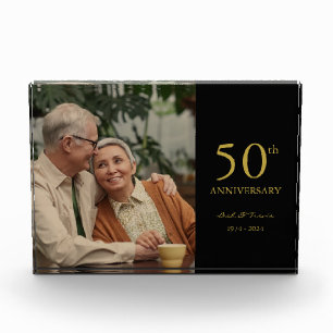 Jubiläum Foto Hochzeit modernen schwarzen Gold