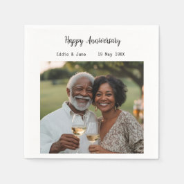 Jubiläum Foto Modern Napkins White Serviette