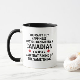 Jubiläum Funny Jubiläum Heiraten mit Kanadiern Tasse