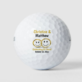 Jubiläum für Niedlichen Cartoon Hochzeitsring Golfball