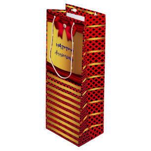 Jubiläum, Geburtstag & mehr Geschenktüte Für Weinflaschen