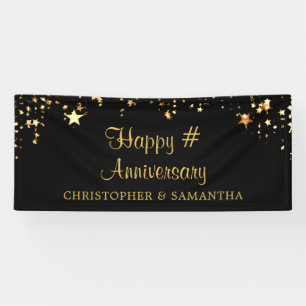 Jubiläum Gold inszeniert Text und Farbe Banner