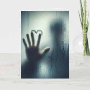 Jubiläum Herz auf Nassglas Karte