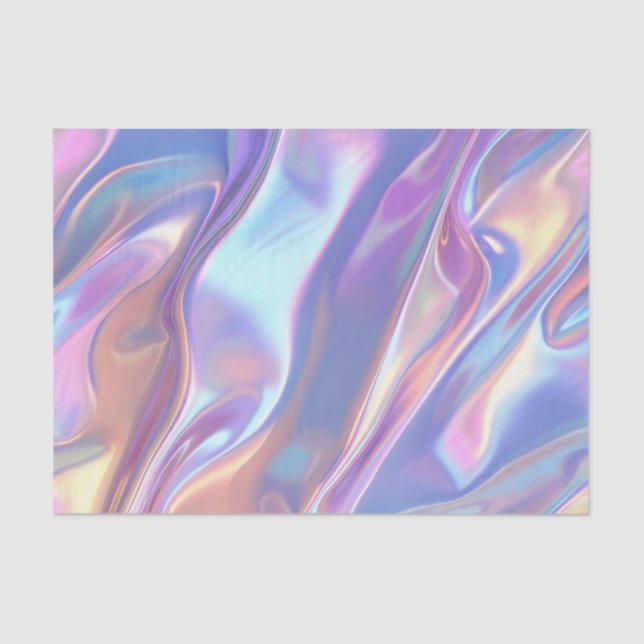 Jubiläum Hochzeit Geburtstag Iridescent Fabric 2 Seidenpapier (Vorderseite)