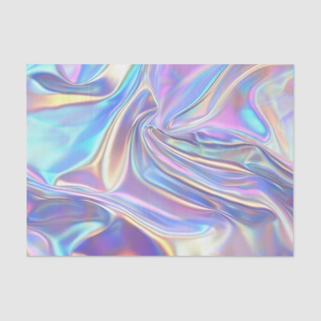 Jubiläum Hochzeit Geburtstag Iridescent Fabric Seidenpapier (Vorderseite)