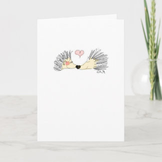 Jubiläum/Hochzeit/Verlobung Card-Hedgie-Liebe Karte