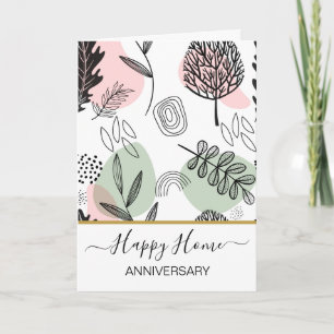 Jubiläum Ihres neuen Zuhause-echten Anwesen-Agent Karte